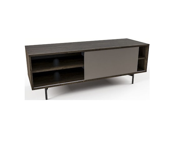 Έπιπλο τηλεόρασης Roby με Ματ όψεις, 154x52x55 εκ.